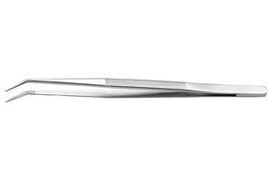 Ideal-Tek 124.SA Tweezer, Bent/pointed, 150mm