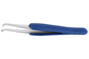 Ideal-Tek 14A.C.DR Esd Tweezer, Bent/flat, 115mm