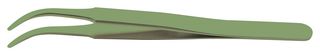 IDEAL-TEK 2AB.SA.T Tweezer, Precision, Curve, Round, Stainless Steel, 120 mm