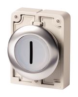 EATON MOELLER M30C-FDL-W-X1 Switch Actuator, Eaton RMQ-Titan M30 Series Illuminated Momentary Flush Pushbutton Switches