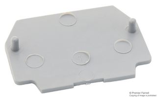 Entrelec Te Connectivity 1SNA117318R2300 End Plate, 1mm, Grey, Terminal Block