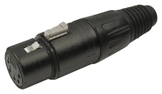 Cliff Electronic Components FC6166 Connector, Xlr, Plug, 5Pos, Cable