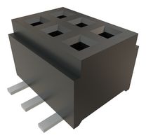 SAMTEC CLM-103-02-F-D PCB Receptacle, Board-to-Board, 1 mm, 2 Rows, 6 Contacts, Surface Mount