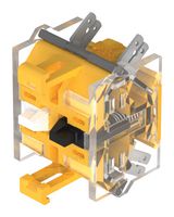 EAO 704.905.3 Contact Block, 6 A, 500 V, 2 Pole, 04 Series, Quick Connect