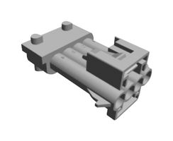 AMP - TE CONNECTIVITY 1-965261-1 Connector Housing, Junior Timer, Plug, 4 Ways, 5 mm, AMP Junior Timer Series Pin Contacts