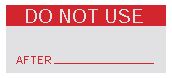 MULTICOMP PRO MP009772 Label, Write-On, 16 mm, 38 mm, Vinyl Cloth, Do Not Use (After)