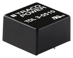 TRACO POWER TDL 3-1212 Isolated Through Hole DC/DC Converter, ITE, DIP, 2:1, 3 W, 1 Output, 12 V