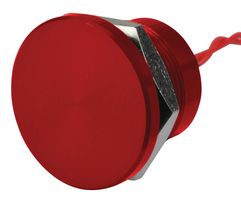 APEM PBAR2AF6000 Vandal Resistant Switch, 22 mm, PBA Series, 22.2 mm, SPST-NO, Momentary, Flat, Red
