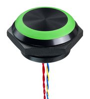 APEM PBAM4AF0002D0G Vandal Resistant Switch, 30 mm, PBA Series, 30.5 mm, SPST-NO, Momentary, Round, Natural