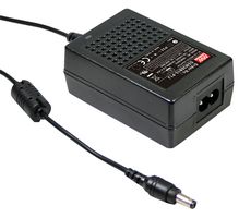MEAN WELL GSM36B05-P1J AC/DC Power Supply, Medical, 1 Output, 22.5 W, 5 VDC, 4.5 A