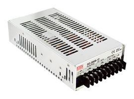 MEAN WELL SD-200B-24 Isolated Chassis Mount DC/DC Converter, ITE, Enclosed, 2:1, 202 W, 1 Output, 24 V
