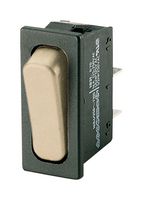 MARQUARDT 01831.3311-03 Rocker Switch, On-Off, SPST, Non Illuminated, Panel Mount, White, 1830 Series