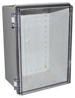 CAMDENBOSS CHDX8-230C Plastic Enclosure, Hinged Lid, Heavy Duty, Polycarbonate, 180 mm, 250 mm, 350 mm, IP66, IP67
