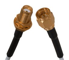 JOHNSON - CINCH CONNECTIVITY 415-0031-MM500 RF / Coaxial Cable Assembly, 19.7 ", 500 mm, RG316, SMA Straight Plug, SMA Bulkhead Jack, 50 ohm