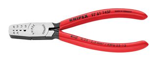 KNIPEX 97 61 145 F Crimp Tool, Hand, 23AWG to 13AWG End Sleeves/Ferrules