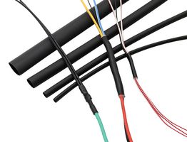 MULTICOMP PRO PP001985 Adhesive Lined Heat Shrink Tubing, Dual Wall, 4:1, 0.31 ", 8 mm, Black, 4 ft, 1.22 m