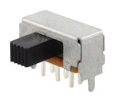 NIDEC COMPONENTS MFS201N-16-Z Slide Switch, Sub-Miniature, DPDT, On-On, Through Hole, MFS Series, 1 A, 125 V