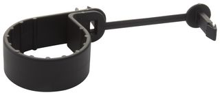 PANDUIT PC125-H25D-C0 Fastener, Push Mount Cable Clamp, 31.8 mm, Nylon 6.6 (Polyamide 6.6), Black, 15.7 mm