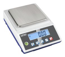 KERN PCB 2500-2 Weighing Scale, Balance, Precision, 2.5 kg Capacity, 0.01 g Resolution, 130 mm x 130 mm Pan