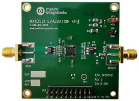 ANALOG DEVICES MAX3521EVKIT# Evaluation Board, MAX3521 CATV Upstream Amplifier, DOCSIS 3.0, Ultra Low Power Dissipation
