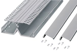 PANDUIT DRD22LG6 Trunking, 53.8 mm (H) x 158 mm (W) x 1.83 m (L), Light Grey, PVC, Panduct PanelMax DRD Series