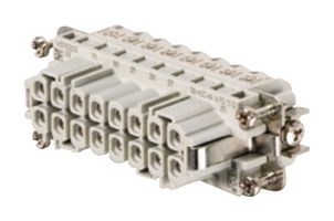 WEIDMULLER HDC HA 16 FS 17-32 Heavy Duty Connector, RockStar HA, Insert, 32+PE Contacts, 7, Receptacle, Screw Socket