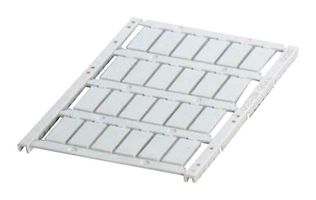 PHOENIX CONTACT 0801471 Label, Identification, 9mm H x 20mm W, Polycarbonate, White, 10