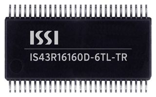 INTEGRATED SILICON SOLUTION / ISSI IS43R16160D-6TL-TR DRAM, DDR, 256 Mbit, 16M x 16bit, 166 MHz, TSOP-II, 66 Pins