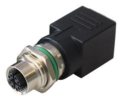 BULGIN LIMITED PXMBNI12RPM08XRJM16 Connector Adapter, M12, 8 Ways, Receptacle, RJ45, 8 Ways, Jack