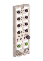 LUMBERG AUTOMATION 0980 ESL 313-111 Sensor Distribution Box, 7/8" Connector - 5 Pole, M12 Connector - 5 Pole, 8 Ports, LioN-P Series