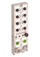 LUMBERG AUTOMATION 0980 ESL 391-111 Sensor Distribution Box, 7/8" Connector - 5 Pole, M12 Connector - 5 Pole, 8 Ports, LioN-P Series