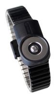 DESCO 19887 Anti Static Wrist Strap, Expandable, Dual Wire, 279 mm, Black, Snap