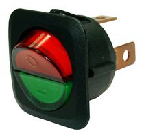 MULTICOMP PRO MCR13-203AL3-01-BGRGR1 Rocker Switch, On-Off, SPST, Illuminated, Panel Mount, Green, Red, R13