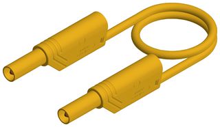 HIRSCHMANN TEST AND MEASUREMENT 934168103 Banana Test Lead, 4mm Stackable Banana Plug, Shrouded, 4mm Stackable Banana Plug, Shrouded