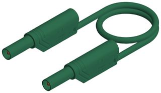HIRSCHMANN TEST AND MEASUREMENT 934168104 Banana Test Lead, 4mm Stackable Banana Plug, Shrouded, 4mm Stackable Banana Plug, Shrouded