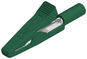 HIRSCHMANN TEST AND MEASUREMENT 930319104 Crocodile Clip, 4mm, Green, 6A