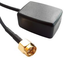 SIRETTA MIKE13/2.5M/SMAM/S/S/17 GPS Antenna, 1.57542GHz, 1.5 VSWR, 1dBi Gain, 50ohm, Right Hand Circular Polarisation, Magnetic