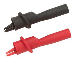 POMONA 5916B/POM Crocodile Clip, 4mm Banana Plug, Black / Red