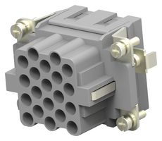 TE CONNECTIVITY T2050202201-007 Heavy Duty Connector, HEEE, Insert, 20+PE Contacts, Receptacle