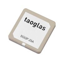 TAOGLAS SGGP.25.4.A.02 Patch Antenna, 1.602GHz, 1.5 VSWR, 1.75dBi Gain, 50ohm, Right Hand Circular Polarisation, SMD