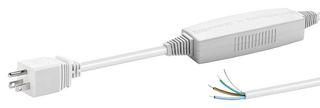 TE CONNECTIVITY - SCHAFFNER 819119-SF. Mains Power Cord, Shielded, NEMA 5-15P to Free End, 2 m, 10 A, 250 VAC, White, IF13 Series