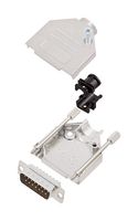 AMPHENOL COMMUNICATIONS SOLUTIONS L17DTZK15+L717SDA15P D Sub Connector, W/ Backshell, Standard, Plug, DTZK, 15 Contacts, DA, Solder Cup