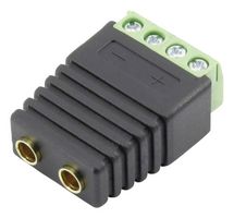 CLEVER LITTLE BOX CLB-JL-8159 Banana Test Connector, Jack, Cable Mount, 15 A, 30 VDC, Gold Plated Contacts