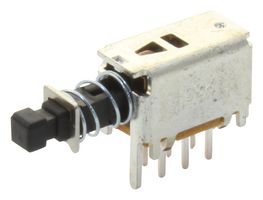 C&K COMPONENTS PN22SJNA03QE Pushbutton Switch, PN Series, DPDT, On-On, Plunger, White