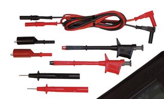 B&K PRECISION TL130B Kit, General Purpose DMM, Probes 1000 V, CAT III (600 V, CAT IV), Alligator clips 300 V, CAT II 5A