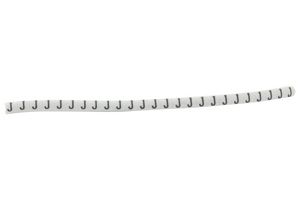 HELLERMANNTYTON 901-11033 HGBC1-3WH J Wire Marker, Helagrip, Slide On, Chevron Cut, Pre Printed, J, Black, White, 3.5mm, 3 mm