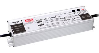 MEAN WELL HLG-100H-30A LED Driver, 96 W, 30 VDC, 3.2 A, Constant Current, Constant Voltage, 90 V