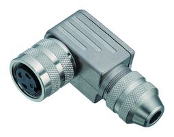 BINDER 99-5172-75-08 Circular Connector, Miniature Circular Connector, 423 Series, Right Angle Cable Receptacle