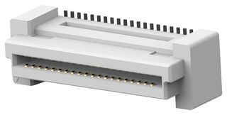 TE CONNECTIVITY - AMP 5-5179180-1 Mezzanine Connector, Receptacle, 0.8 mm, 2 Rows, 40 Contacts, Surface Mount, Copper Alloy