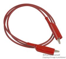 POMONA AL-B-36-02 Alligator Clip Test Lead, 36 ", 914 mm, Red, 5 A, 60 VDC, AL-B Series
